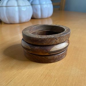 Wood bangles